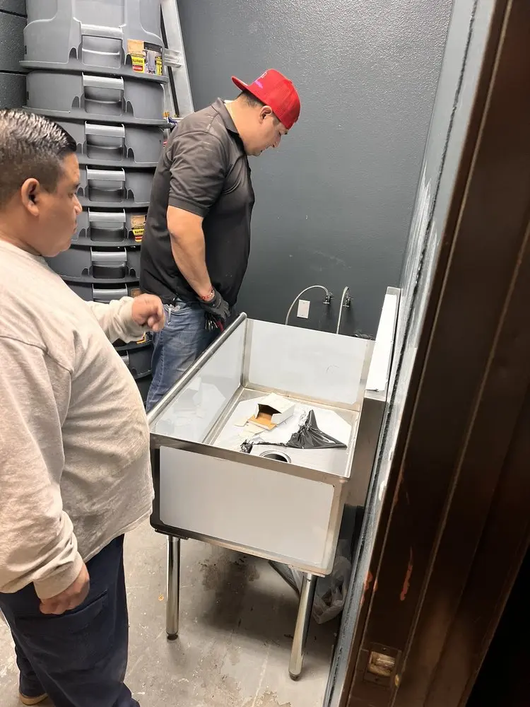 Commercial plumbing and sink installation in Kendall Square